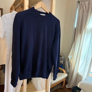 Women's Navy Crewneck Sweater